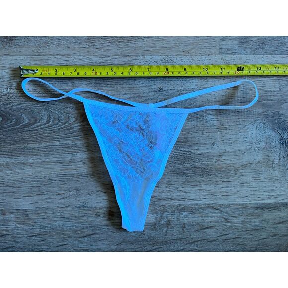 Vicotria's Secret White Lace Slip Nightie Thong Lingerie Set  Women's Size Large - Picture 13 of 13